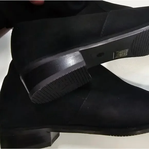 Stuart Weitzman Lowland Boot in Black Suede